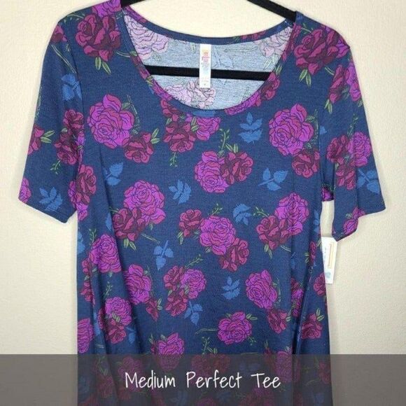 LuLaRoe Perfect T Medium Floral NEW - Picture 1 of 1